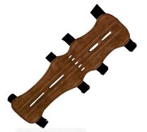 Armschutz BowBi LONG adult Lederarmschutz Clipverschluss 32 cm