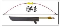 Anfängerset Kinderbogen Fiberglas 36,5 Zoll, 44 Zoll, 51 Zoll
