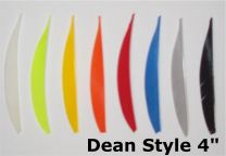 Feder gestanzt alle Farben DEANSTYLE 4" Naturfeder rw