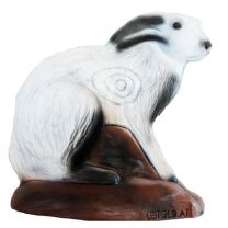 Leitold 3D-Ziel Tier sitzender Schneehase Hase