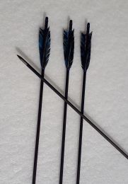 Pfeil Mittelalterpfeil MINERVA black Arrow BLACK LINE