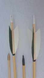 Pfeil Holzpfeile Bergfichte mit Naturfedern INDIAN STYLE