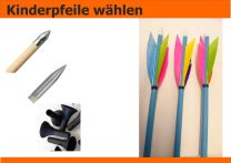 Holzpfeile ELFENPFEILE schöne Pfeile für Kinder mit verschiedenen Spitzen 5/16