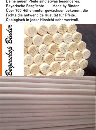 Holzschaft Bergfichte Fichte 11/32 Nocktaper, ablängen