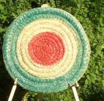 Strohscheibe 40 cm strong farbig Zielscheibe aus Stroh extra Dick Straw Disc