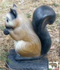 Wetterfeste Zielscheiben Squirrel fressend 30 x 35 cm ITALESPANSO